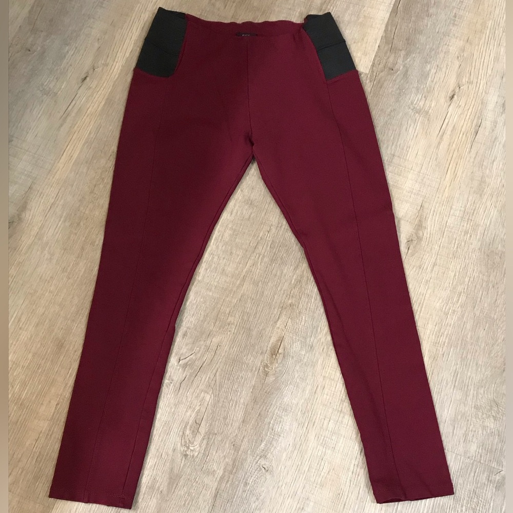 Sky Plus women’s 1X maroon dress leggings